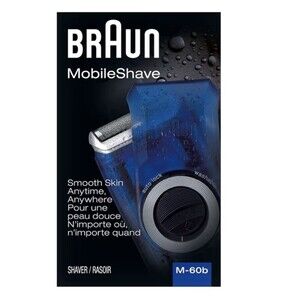 Electric Razor For Men By Braun M60b Mobile Electric Shaver Washable Blue